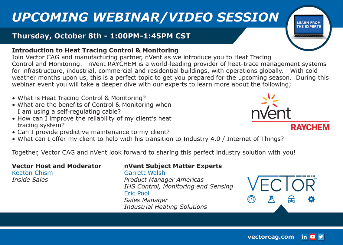 Vector CAG Webinar: Introduction to Heat Tracing Control and Monitoring